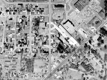 Caro Drive-In Theatre - Aerial - Photo From Terraserver (newer photo)